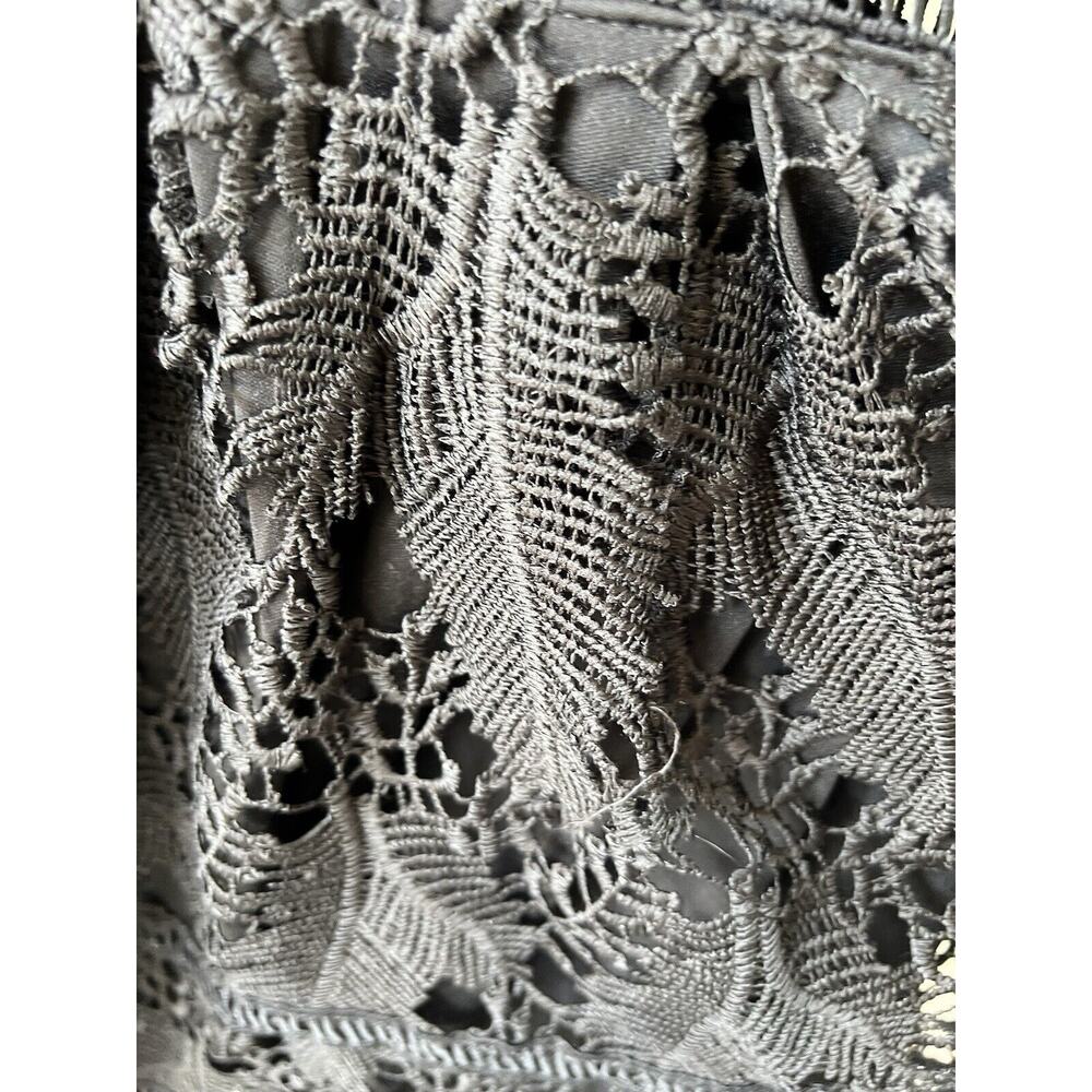 Missguided Black Lace Dress, Feathers Size 8, Whimsygoth, Feminine, Halloween - Picture 4 of 8